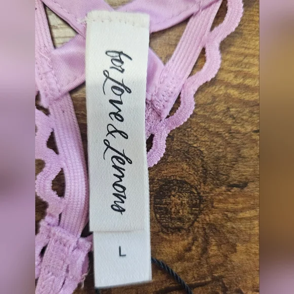 NWT For Love & Lemons x VS Gia Thong Panty Size Large - Picture 11 of 16